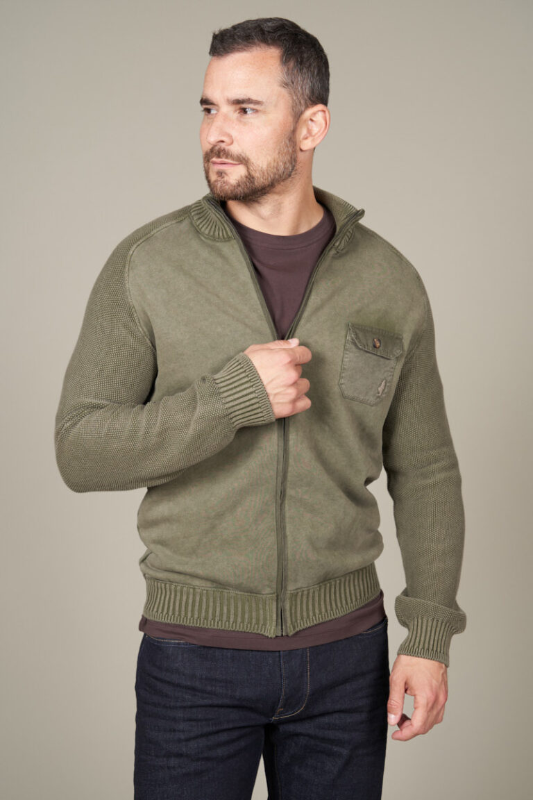 Heathered weaved 5-pocket pants